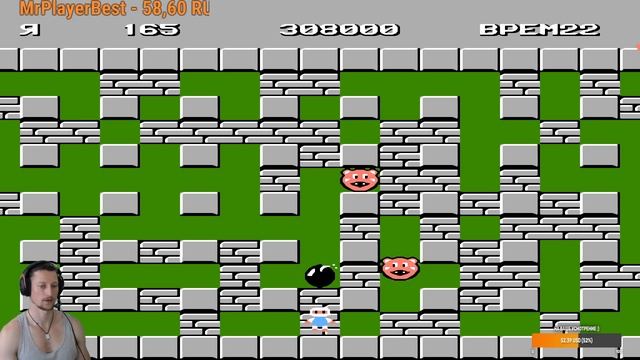 Bomberman 💣 NES 💥 1983 г. 🧨 Раунд 21 смотреть онлайн