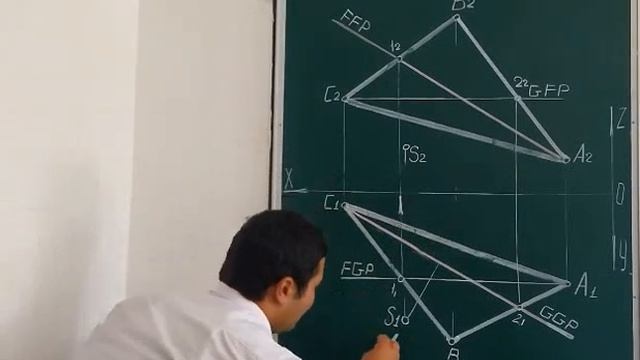 S nuqtadan ABC uchburchak tekisligigacha bo'lgan eng qisqa masofa смотреть онлайн
