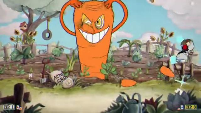 Cuphead - Botanic Panic ! ~ Boss One ~ Full Gameplay смотреть онлайн