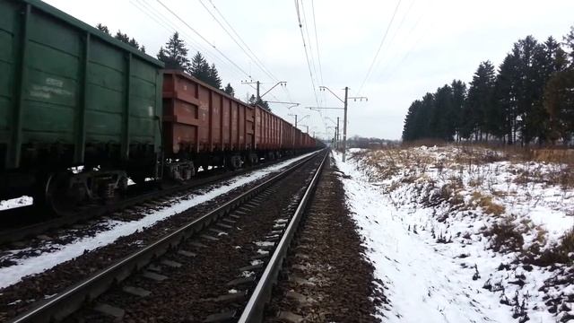 ВЛ10-1434 с грузовым поездом. Перегон Струнино-Александров 1. смотреть онлайн
