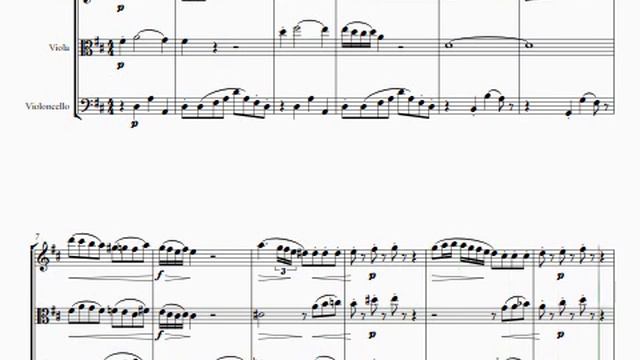 Mozart, W. A. - Divertimenton No. 5, Kv 229, for Violin, Viola and Cello смотреть онлайн