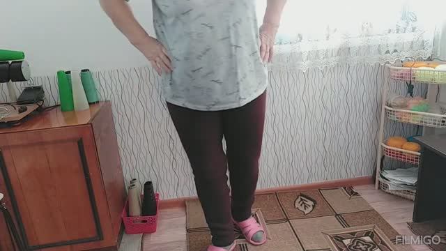 БРЮКИ НА 54 РАЗМЕР ///СВЯЗАНЫ НА ВЯЗАЛЬНОЙ МАШИНЕ ЛК- 150 /// смотреть онлайн