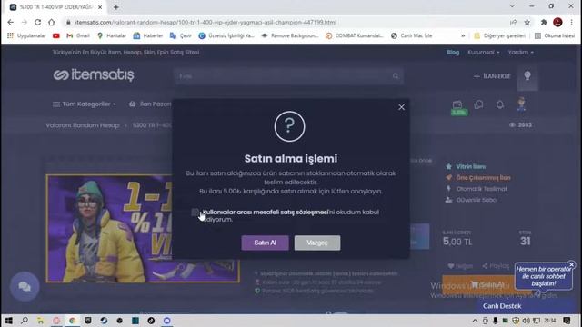 VALORANT Random Hesap #3|5TL #İtemSatış смотреть онлайн