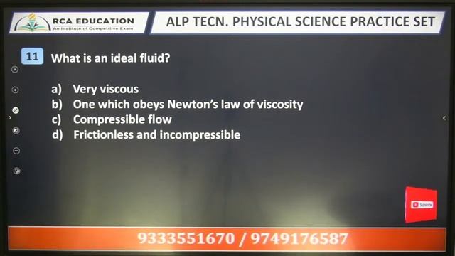 RAILWAY ALP TECHNICIAN | PHYSICAL SCIENCE PRACTICE SET | RCA Education смотреть онлайн
