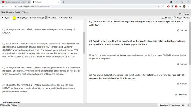 Taxation (TX) - CBE Practice Test 1 Part 3 смотреть онлайн