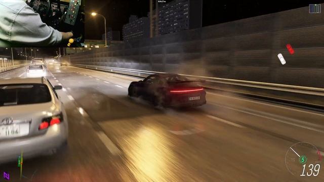 No Hesi || Porsche 911 GT3 || Through shutoko traffic under heavy Rain || Wheel Cam. смотреть онлайн