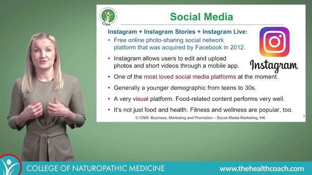 Social media marketing lecture from CNM Health Coach смотреть онлайн
