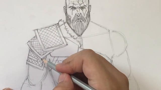 How to Draw KRATOS (God of War) | Narrated Easy Step-by-Step Tutorial смотреть онлайн