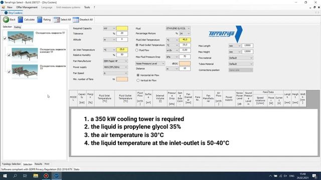 3 Dry coolers selection