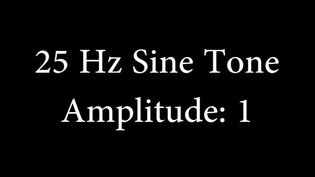 25 Hz Sine Tone Amplitude 1 смотреть онлайн