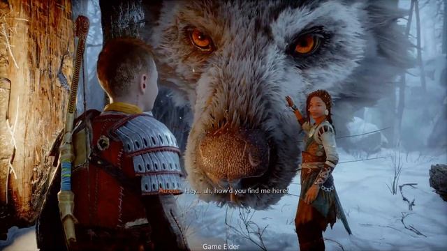 Petting Fenrir - God of War Ragnarok смотреть онлайн