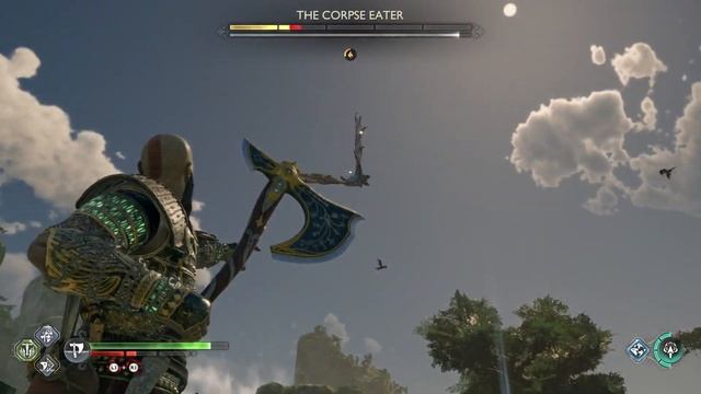 Kratos vs The Corpse Eater God of War Ragnarok смотреть онлайн