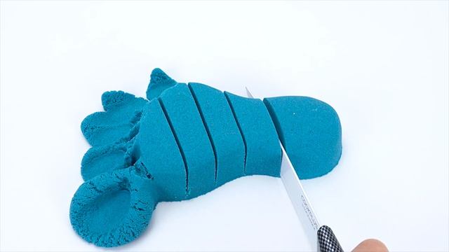 Satisfying ASMR | How To Make Nail Polish Foot from Kinetic Sand Cutting ASMR смотреть онлайн