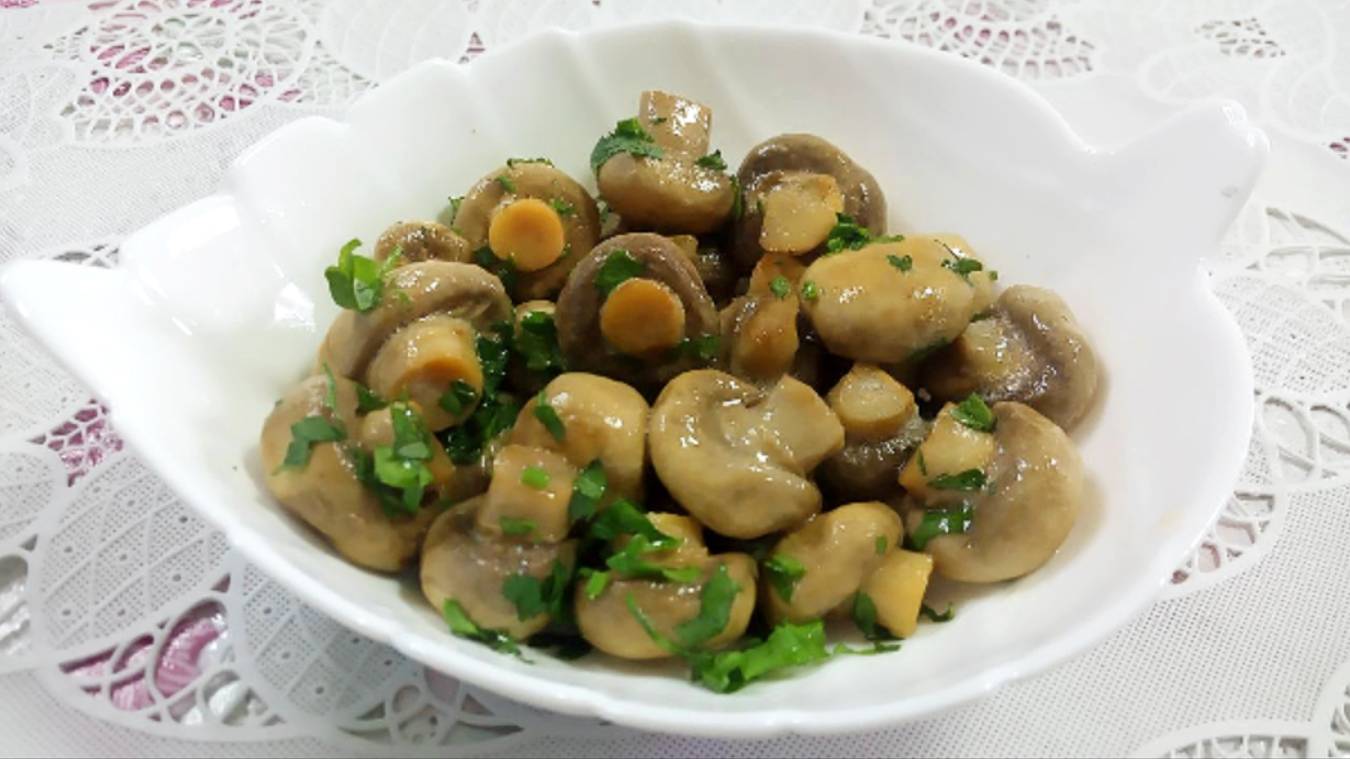 Как засолить грибы шампиньоны! Чтобы были вкусными и пикантными! смотреть онлайн