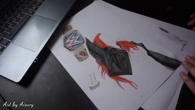WWE Becky Lynch Drawing