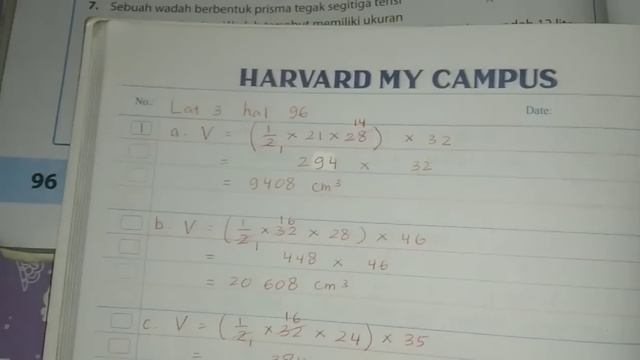 PEMBAHASAN KUNCI JAWABAN MATEMATIKA KELAS 6 LATIHAN 3 BAB 4 HALAMAN 96 GAP/ESPS смотреть онлайн