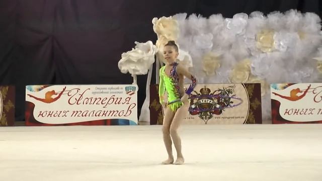 Золотаренко Ева (обруч) 2005-Кат.А 08.03.15 "Империя юных талантов" Художественная гимнастика смотреть онлайн