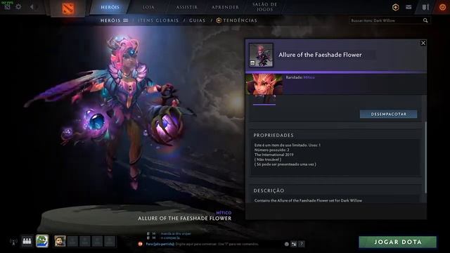 Dota 2: Dark Willow - Allure Of The Faeshade Flower смотреть онлайн