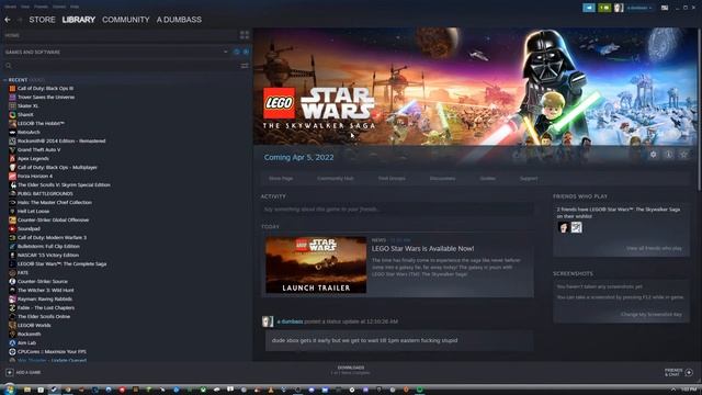 LEGO STARWARS SKYWALKER SAGA RELEASE COUNTDOWN STEAM!!! смотреть онлайн