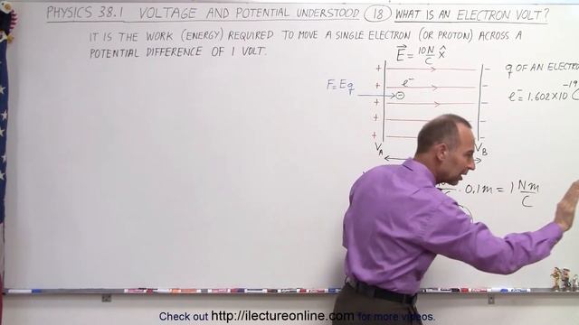 Physics - E&M: Ch 38.1 Voltage Potential Understood (18 of 24) What is an Electron Volt? смотреть онлайн