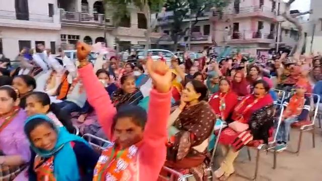 BJP RALLY ON IN PH 9 MOHALI in favour OF SANJIV VASHISHT.. Union minister Hardip Puri coming shortl смотреть онлайн