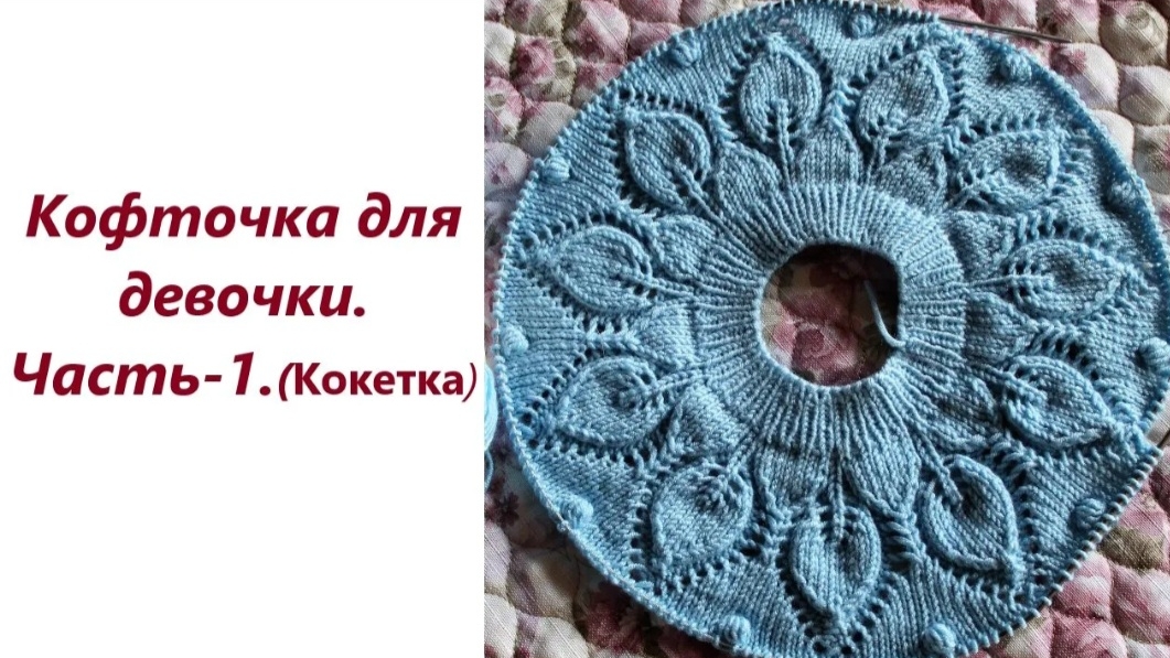 Кофточка для девочки.Часть-1.(Кокетка)