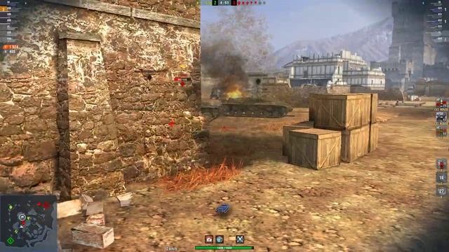 WOT Blitz / KV-4 / 4 kills / 4 349 dmg смотреть онлайн