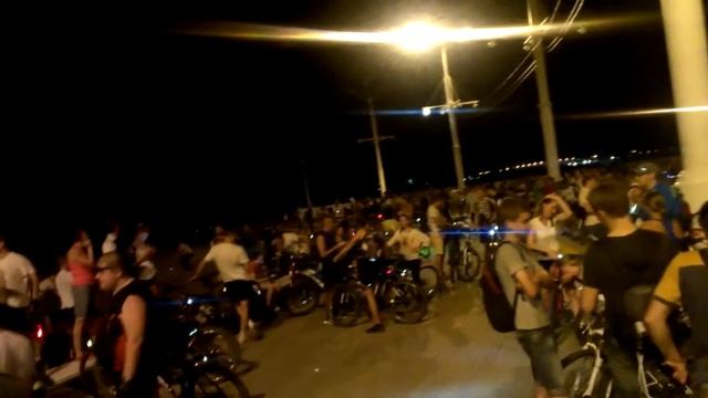 Велоночь 2014 Прямое включение с адмиралтейки смотреть онлайн