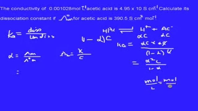 molar conductivity numerical- part 2 , dissociation constant, 'mirakl Tutorial, Ranchi смотреть онлайн