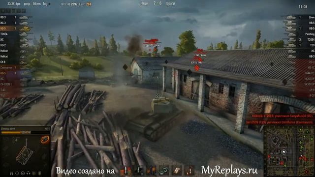 WOT: Энск - КВ-5 - 5 фрагов - смотреть онлайн