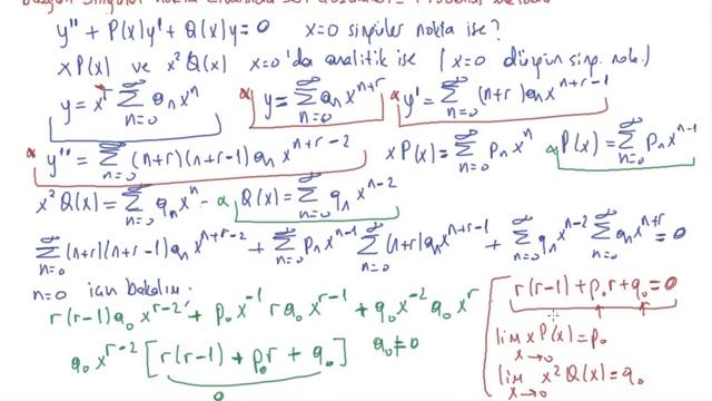 50) Diferansiyel Denklemler - Düzgün singüler nokta civarında seri çöz. - Frobenius metodu 2 смотреть онлайн
