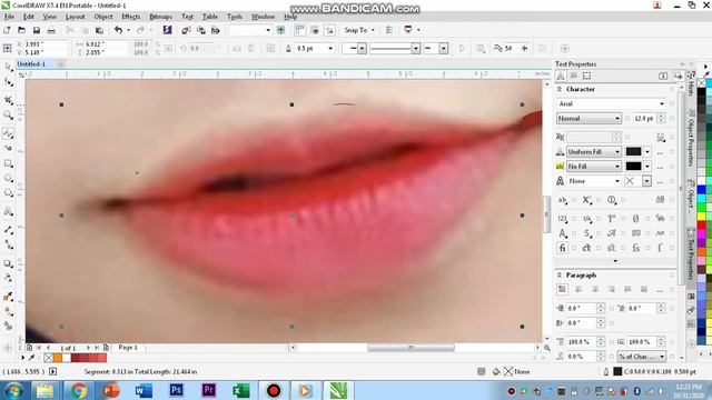 CARA MEMBUAT VECTOR BIBIR DENGAN MUDAH ( ga nyampe 10menit ) | Coreldraw смотреть онлайн