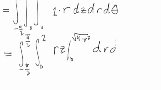 Math 234 - 12.6 Example 1 - Triple Integral Using Cylindrical Coordinates смотреть онлайн