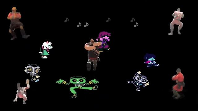 DELTARUNE chapter 2 dance but its Kazotsky Kick from Team Fortress 2 смотреть онлайн