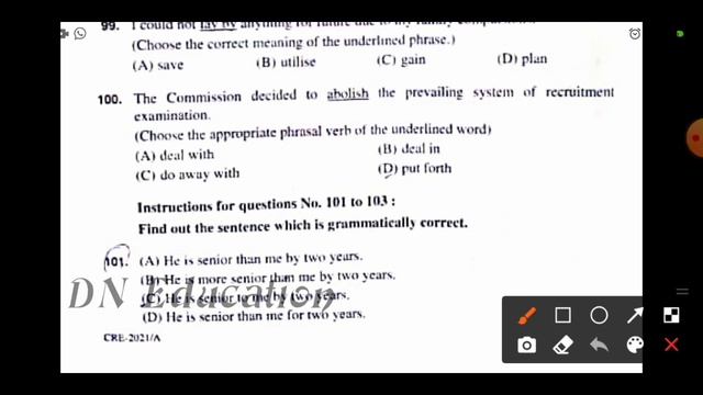 OSSSC ARI AMIN EXAM ANSWER KEY 2022 // English QUESTIONS // 81 to 120 // смотреть онлайн
