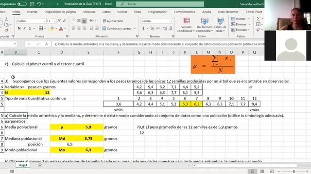 Bioestadística Medidas descriptivas Resolución de Guía TP N° 3 Media, mediana y moda. Parte 3 смотреть онлайн