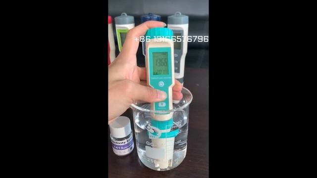C-600 combo 7 in 1 ec calibration 1413 uS/cm calibration pH orp salinity ec tds temp meter смотреть онлайн