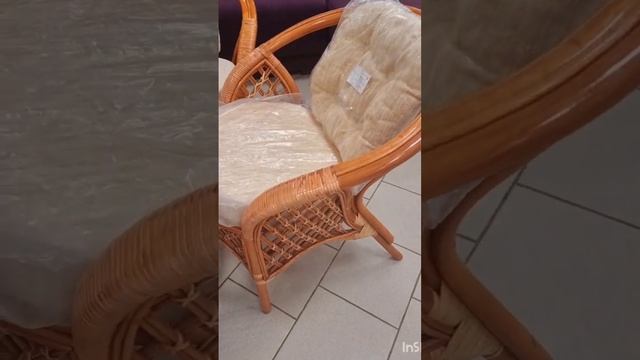 комплект мебели из натурального ротанга "Меланж" смотреть онлайн