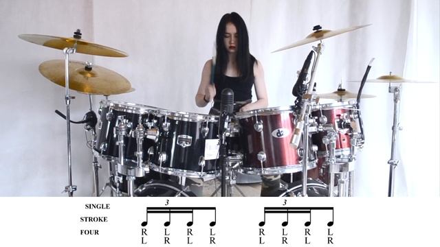 SINGLE STROKE FOUR RUDIMENT WITH NATATION | TACHNICAL MUSICIAN смотреть онлайн