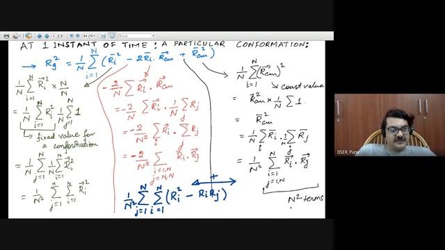 Week2 : polymers lec4 (Radius of gyration R_g of a polymer chain) смотреть онлайн