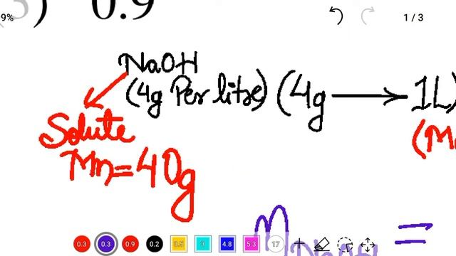 A given solution of NaOH contains 4.00 g of NaOH per litre of solution. Calculate the molarity.. смотреть онлайн