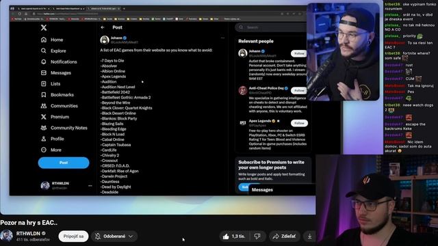 Hackeri OBIŠLI Anti-Cheat naživo na Apex turnaji смотреть онлайн