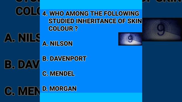 Genetics Important Questions..|NEET MCQ|#short #ashortaday