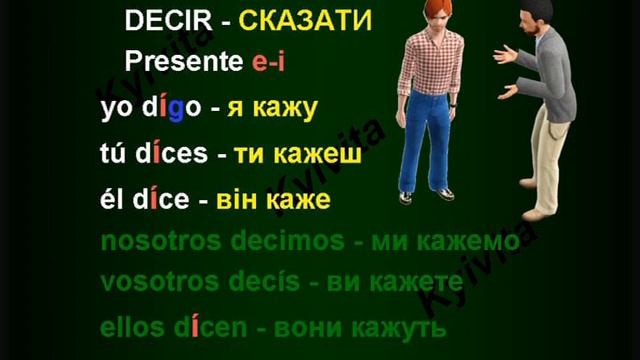 Decir | Presente de indicativo смотреть онлайн
