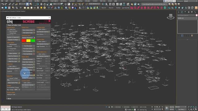 Flatten 2D splines in 3ds Max with Scribe смотреть онлайн