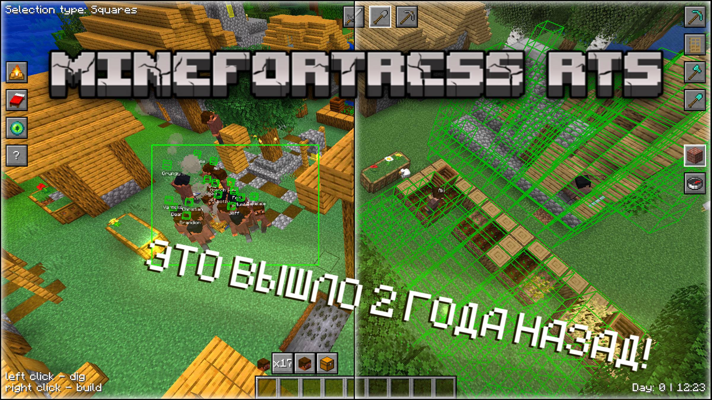 ЭТОТ МОД ВЫШЕЛ ЗАДОЛГО ДО Reign Of Nether RTS! ОБЗОР МОДА MineFortress RTS