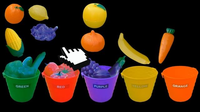 Fruit And Vegetable Colors - Color Sorting - The Kids' Picture Show (Fun & Educational)