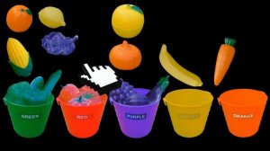 Fruit and Vegetable Colors - Color Sorting - The Kids' Picture Show (Fun & Educational)
