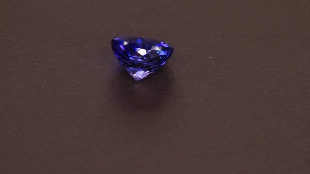 Blue Violet Round Brilliant Tanzanite Gemstone 1.38 Carats смотреть онлайн