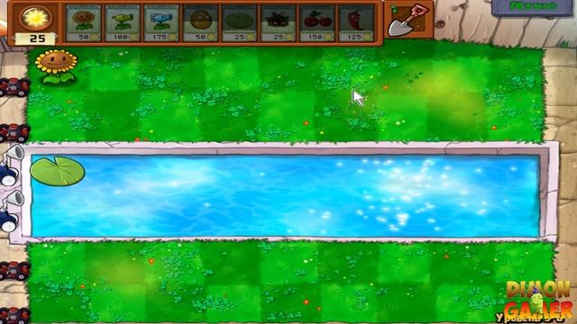 Прохождение игры Plants Vs Zombies: Game Of The Year (PC) #6 (Зомби на Катке!)